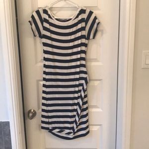 Nautical wrap dress